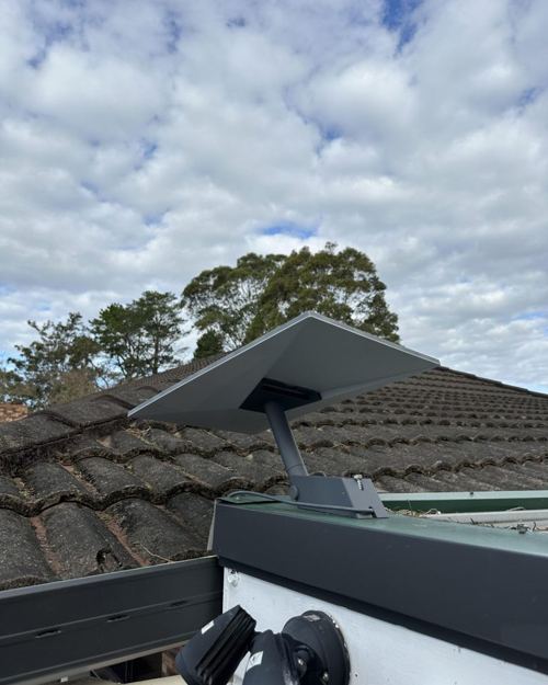 Roof antenna/solar work